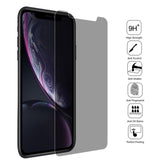 Für iPhone 11 / XR 9H 3D Sichtschutz Blendschutz Nicht-Vollbild Displayschutz aus gehärtetem Glas, für XR